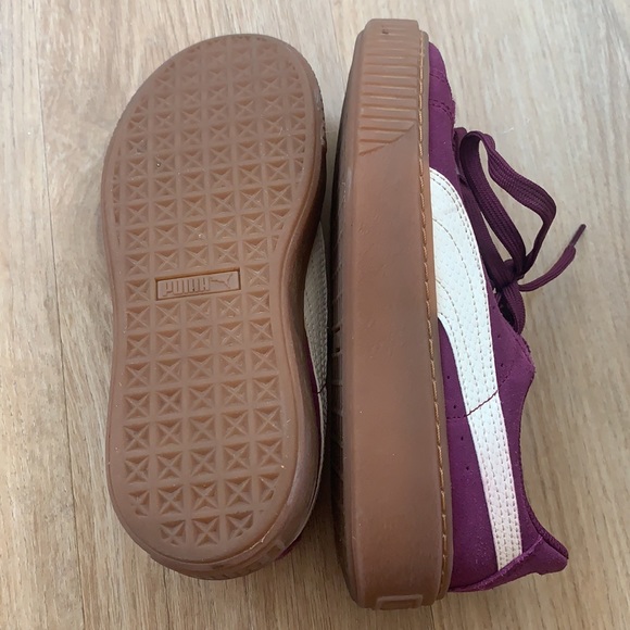 Puma Platform Sneaker in Purple Suede - Picture 4 of 6